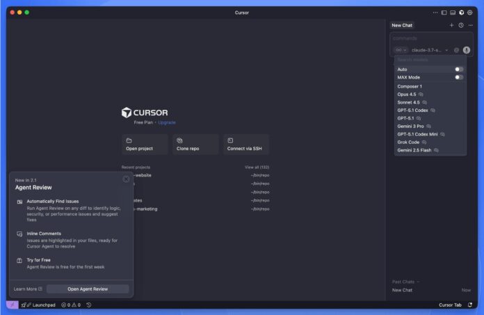 Cursor AI code editor showing how AI-native development transformed software engineering workflows