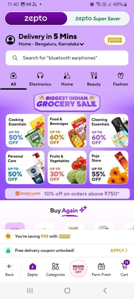 Blinkit, Zepto, and Zomato apps illustrating how distribution has become a competitive advantage in India's startup ecosystem.