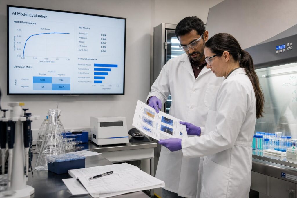 Human experts collaborating with AI systems to improve artificial intelligence models