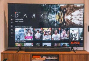 Netflix streaming platform illustrating the company's transition from DVD rentals to online streaming