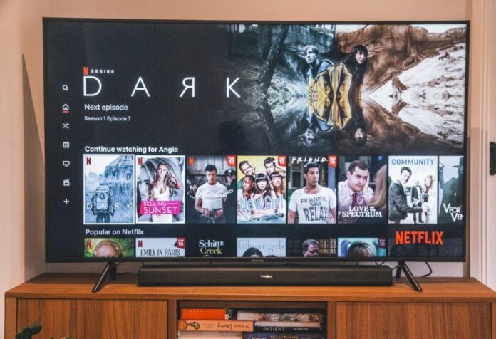 Netflix streaming platform illustrating the company's transition from DVD rentals to online streaming