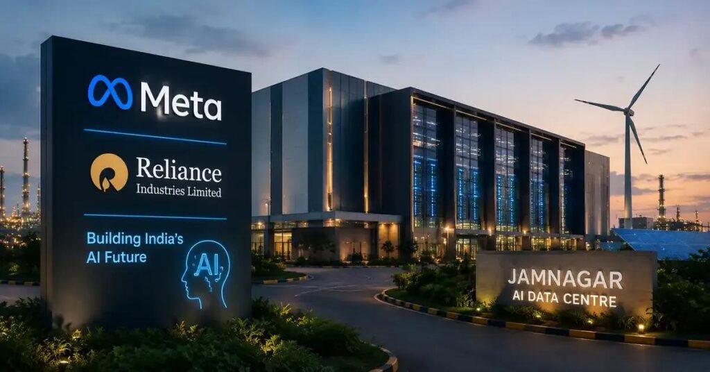 AI data center infrastructure representing Reliance's investment in India's next generation of artificial intelligence computing