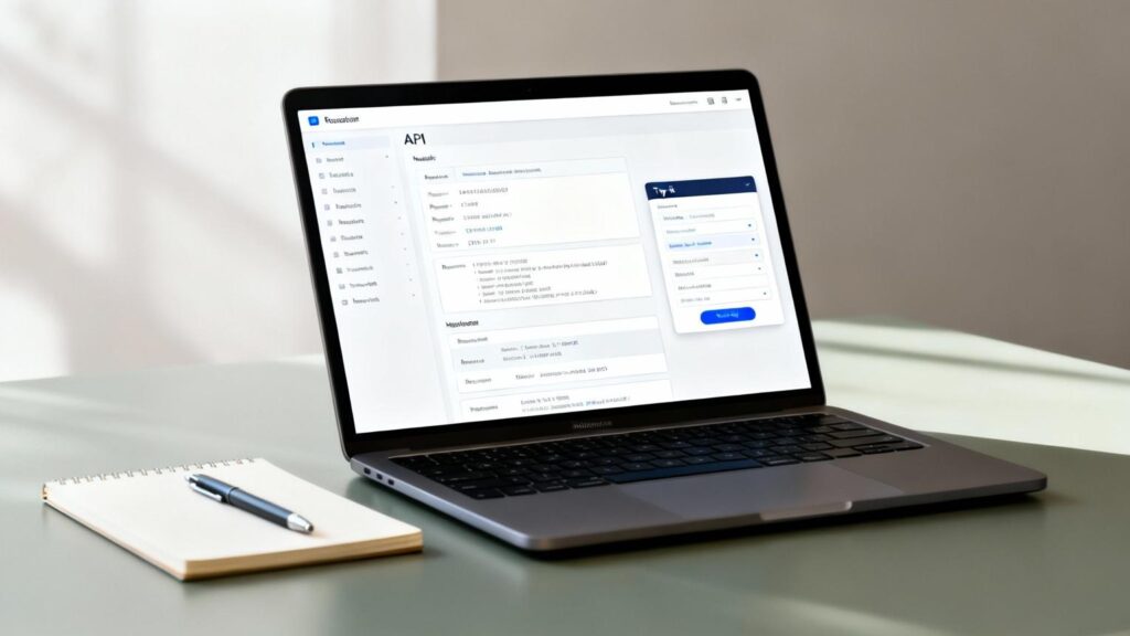 Software developer integrating Stripe payment API using modern developer tools
