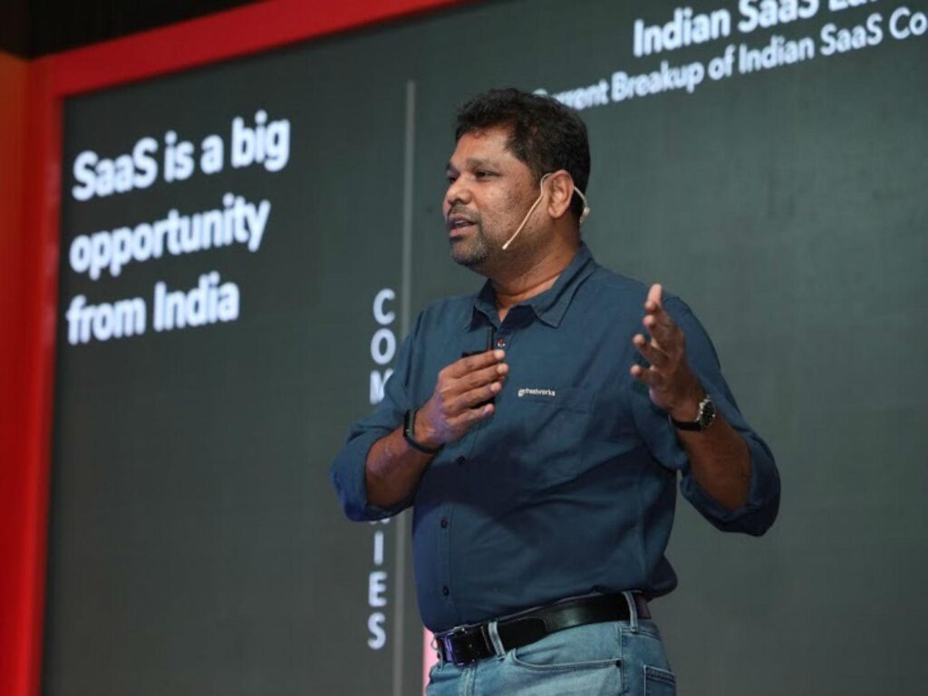 Girish Mathrubootham, founder of Freshworks, speaking about entrepreneurship and SaaS innovation.