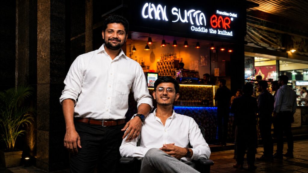 Chai Sutta Bar outlet serving kulhad chai, showcasing the business model built by founder Anubhav Dubey into one of India's largest tea franchise chains.