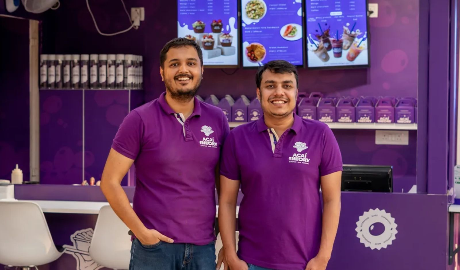 Founders of Acai Theory at the brand's Bengaluru outlet after raising ₹4 crore in a pre-seed funding round led by All In Capital and TDV Partners.