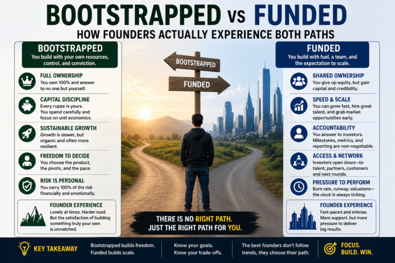 Bootstrapped vs Funded: How Founders Actually Experience Both Paths