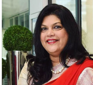 Falguni Nayar, founder, executive chairperson, managing director and CEO of Nykaa, India's leading beauty and lifestyle e-commerce company.