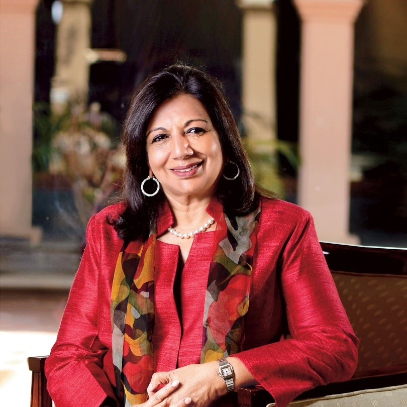 Kiran Mazumdar-Shaw, founder of Biocon, Indian billionaire entrepreneur, biotech pioneer, and chairperson of Biocon Limited.