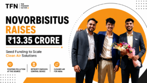 Founders of NovorbisItus following the cleantech startup's ₹13.35 crore seed funding round led by Rainmatter to scale emission control and clean air technologies across India.