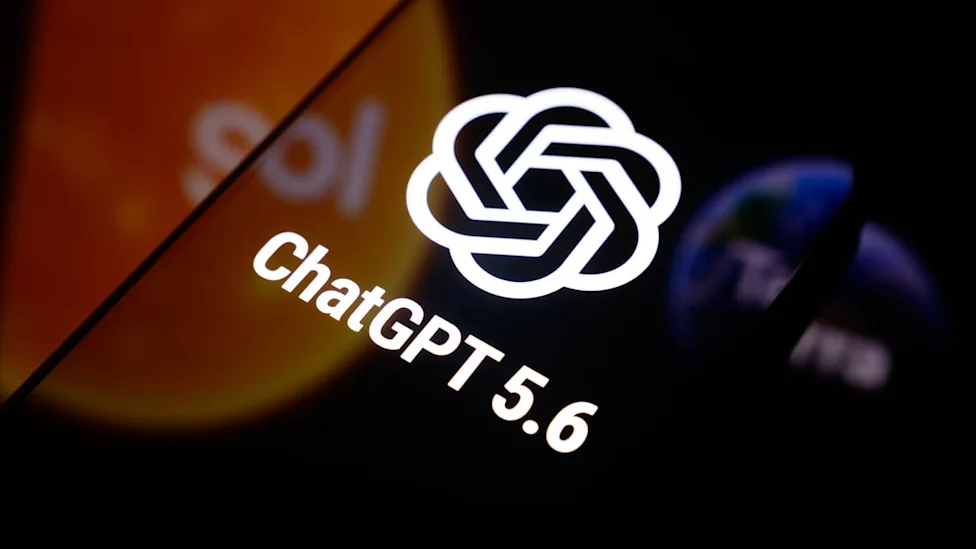 OpenAI logo with ChatGPT 5.6 displayed on a screen, representing the launch of OpenAI’s next-generation GPT-5.6 model family.