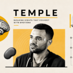 Temple founder with branding visuals highlighting the startup's emotion-led fragrance innovation following its pre-seed funding round.