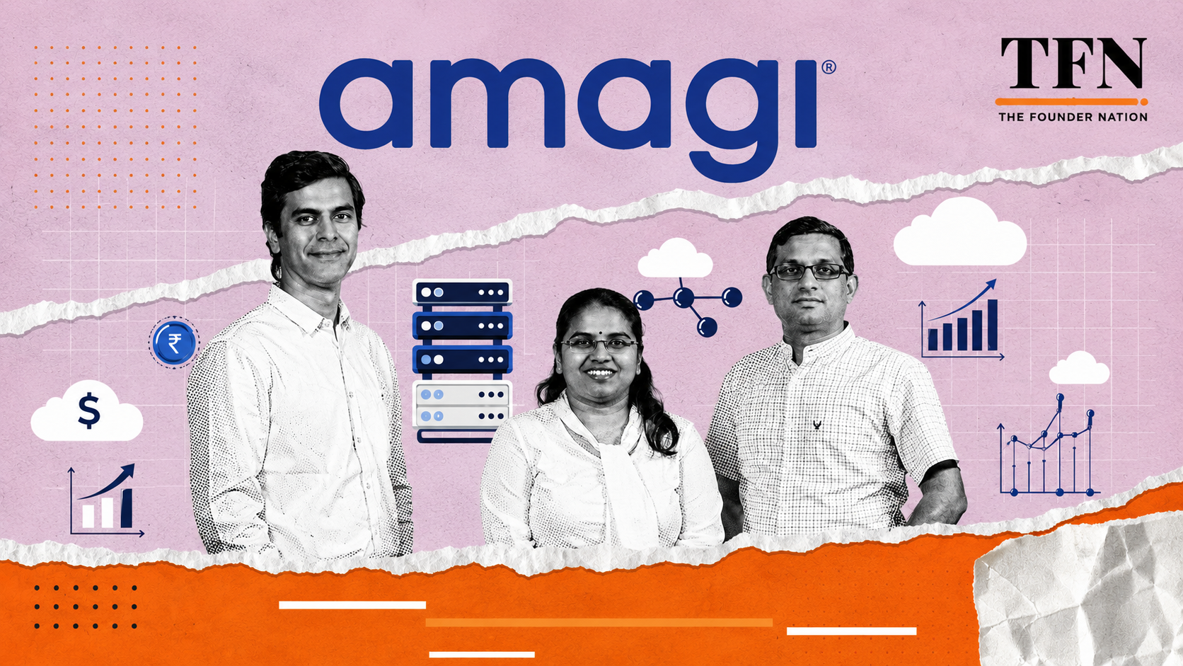 Amagi founders featured in a startup story by The Founder Nation
