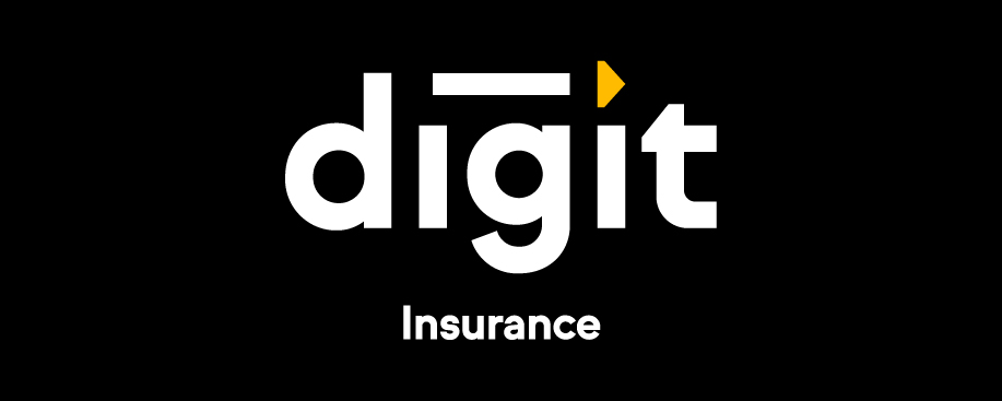 Digit Insurance founder Kamesh Goyal and Digit Insurance logo