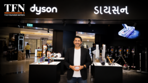 Dyson India founder at a Dyson showroom featured by The Founder Nation
