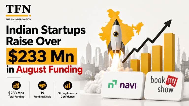 Indian Startups Raise Over $233 Mn in August Funding