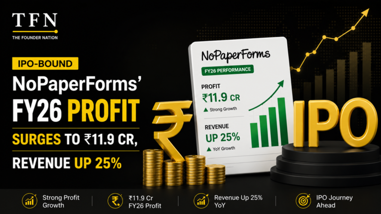 NoPaperForms FY26 Profit Surges to ₹11.9 Cr, Revenue Up 25%