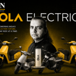 Ola Electric scooters and electric motorcycle featured in a TFN editorial graphic about India's electric vehicle market