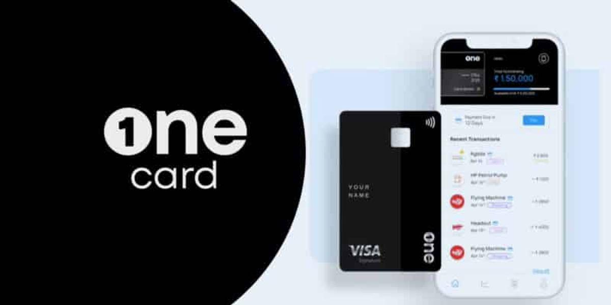 OneCard digital credit card and mobile app representing the fintech platform founded by Anurag Sinha, Rupesh Kumar, and Vibhav Hathi.