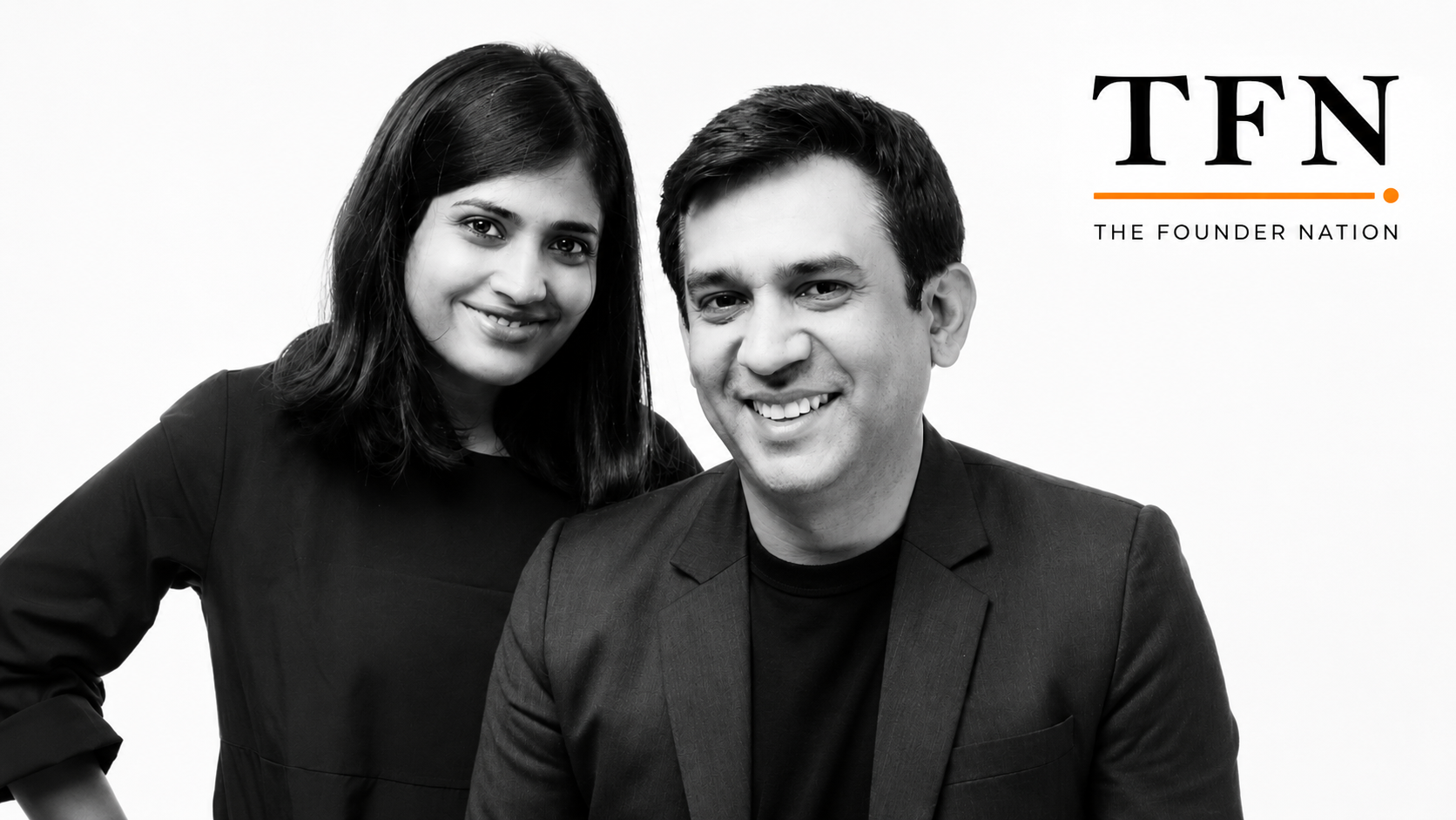 Founders of Rezolve featured in a black-and-white portrait for The Founder Nation.