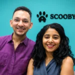 The founders of Scooby’s Club, an India-based pet care startup, posing at their office.