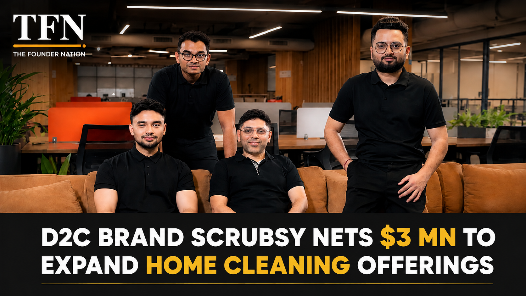 Scrubsy team featured in The Founder Nation’s coverage of its $3 million expansion