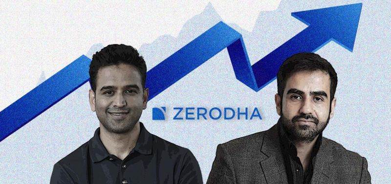 Nithin Kamath and Nikhil Kamath, founders of Zerodha, India's largest bootstrapped discount brokerage platform.