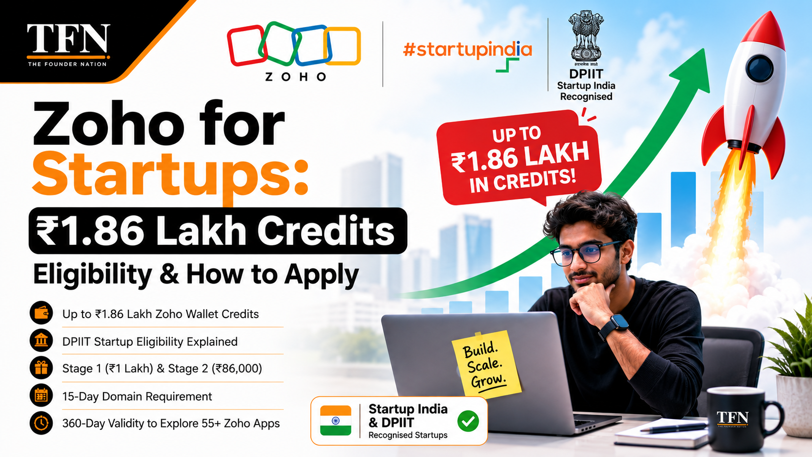 Zoho for Startups offering up to ₹1.86 lakh in credits to eligible Indian startups