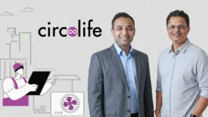 Circle Life founders featured alongside the company logo and healthcare technology illustration.