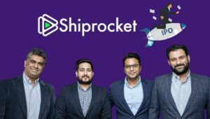 Shiprocket leadership team featured alongside the company logo, representing India’s e-commerce logistics and shipping technology platform.