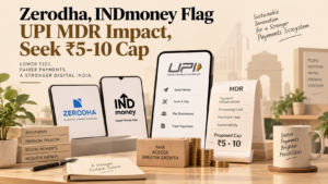 Zerodha and INDmoney highlight the potential impact of UPI MDR and seek a ₹5–10 transaction fee cap.