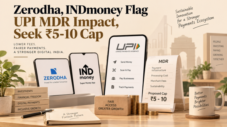 Zerodha, INDmoney Flag UPI MDR Impact, Seek ₹5-10 Cap
